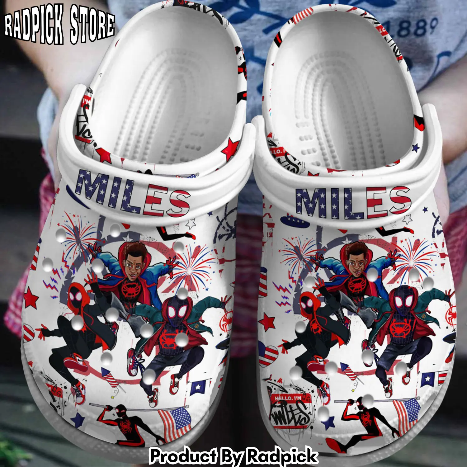 Radpick premium spider man comic movie clogs shoes comfortable for men women rp6522101
